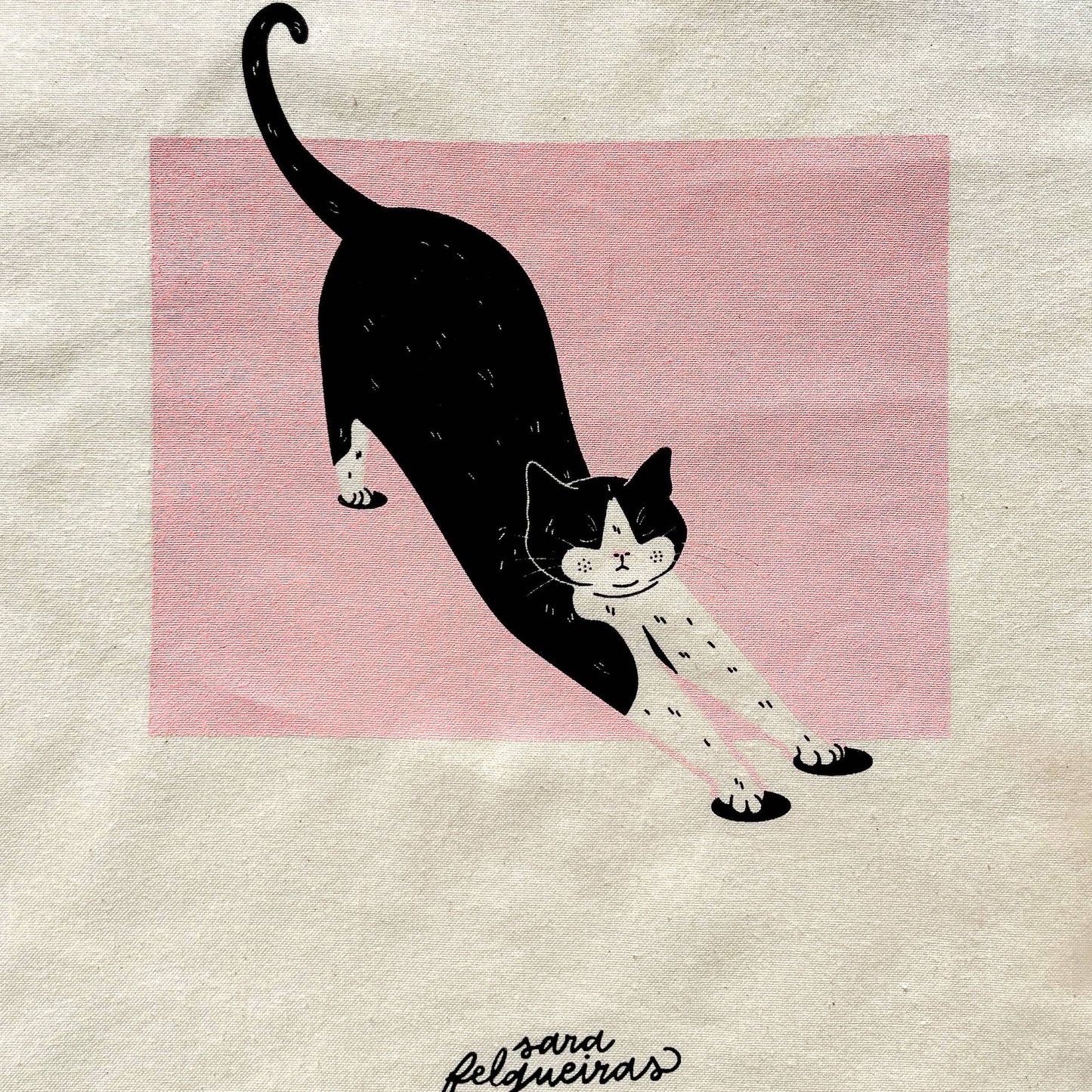 Tote Bag - Tragetasche Katze "Dehnen"
