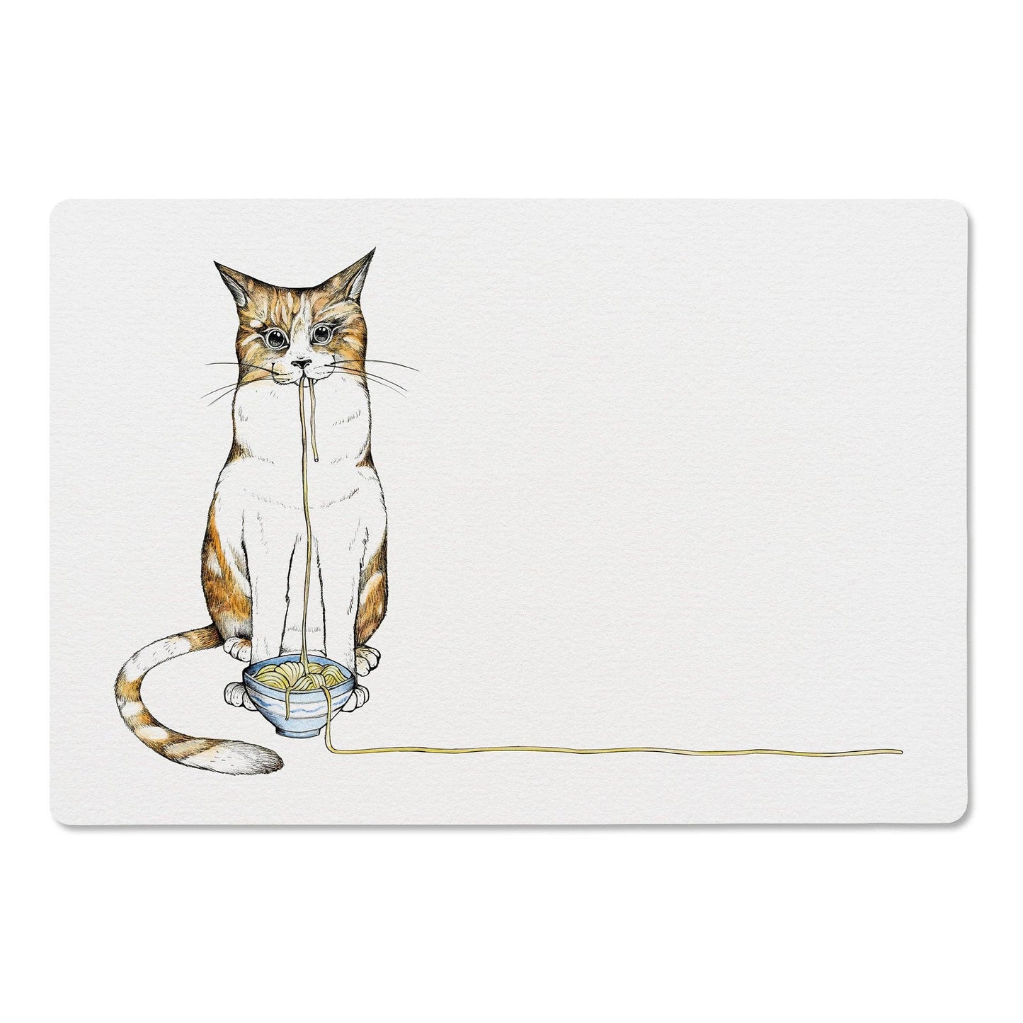 Holzbrettchen & Frühstücksbrettchen mit Katze - Ramenkatze