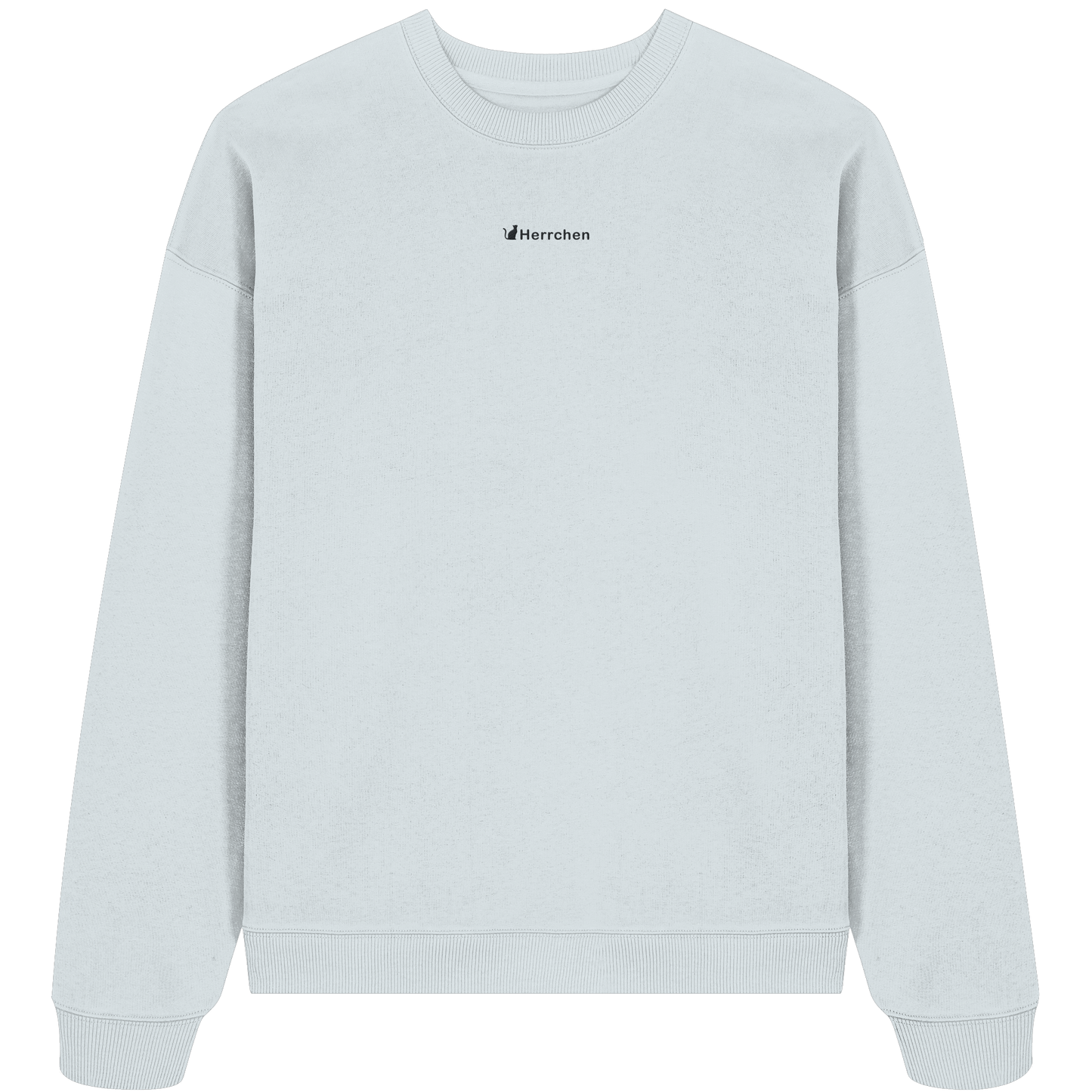 Pullover mit bestickt mit Katze und Statement Spruch "Herrchen"