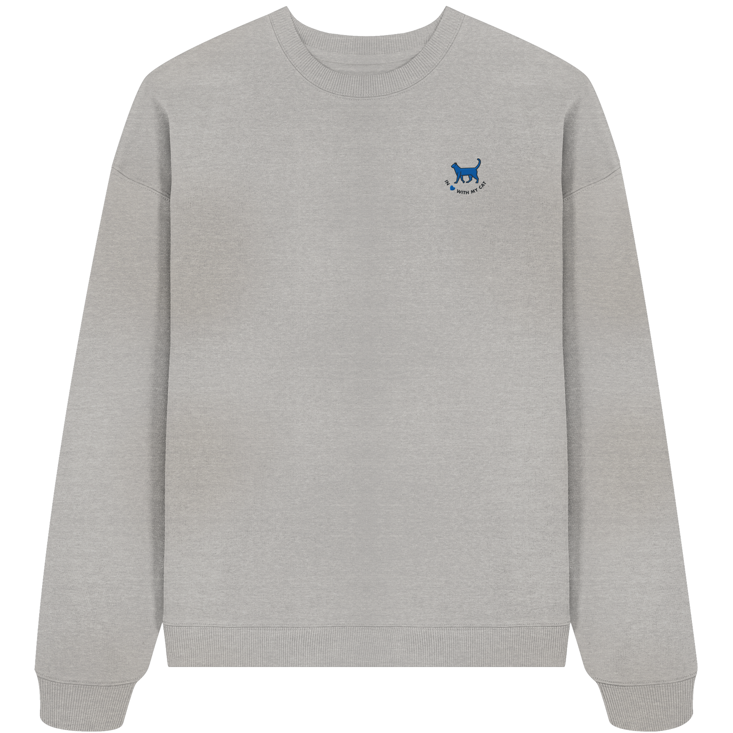 sweatshirt-grau-pullover-nachhaltig-bio-baumwolle-statement-spruch-katzendesign-katzenmotiv-bestickt