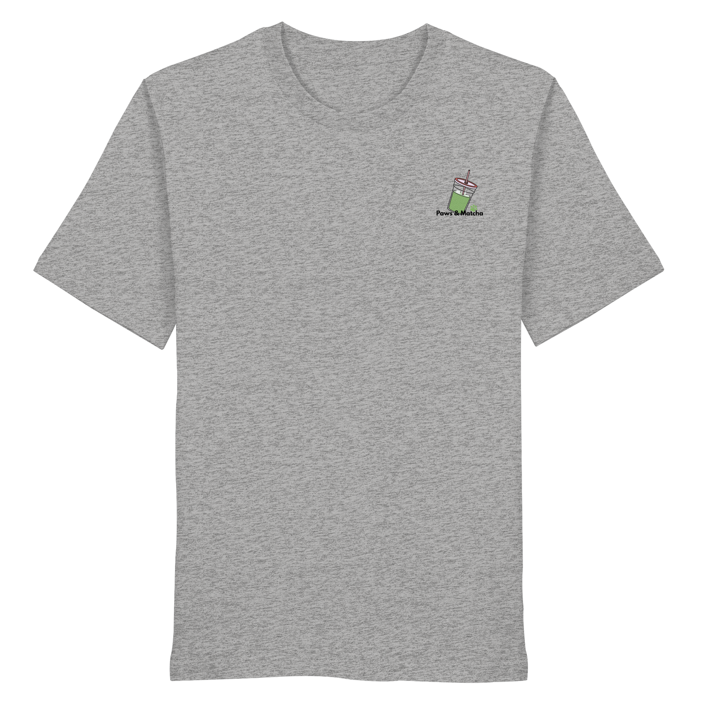 Personalisierbares Unisex T-Shirt "Paws & Matcha"