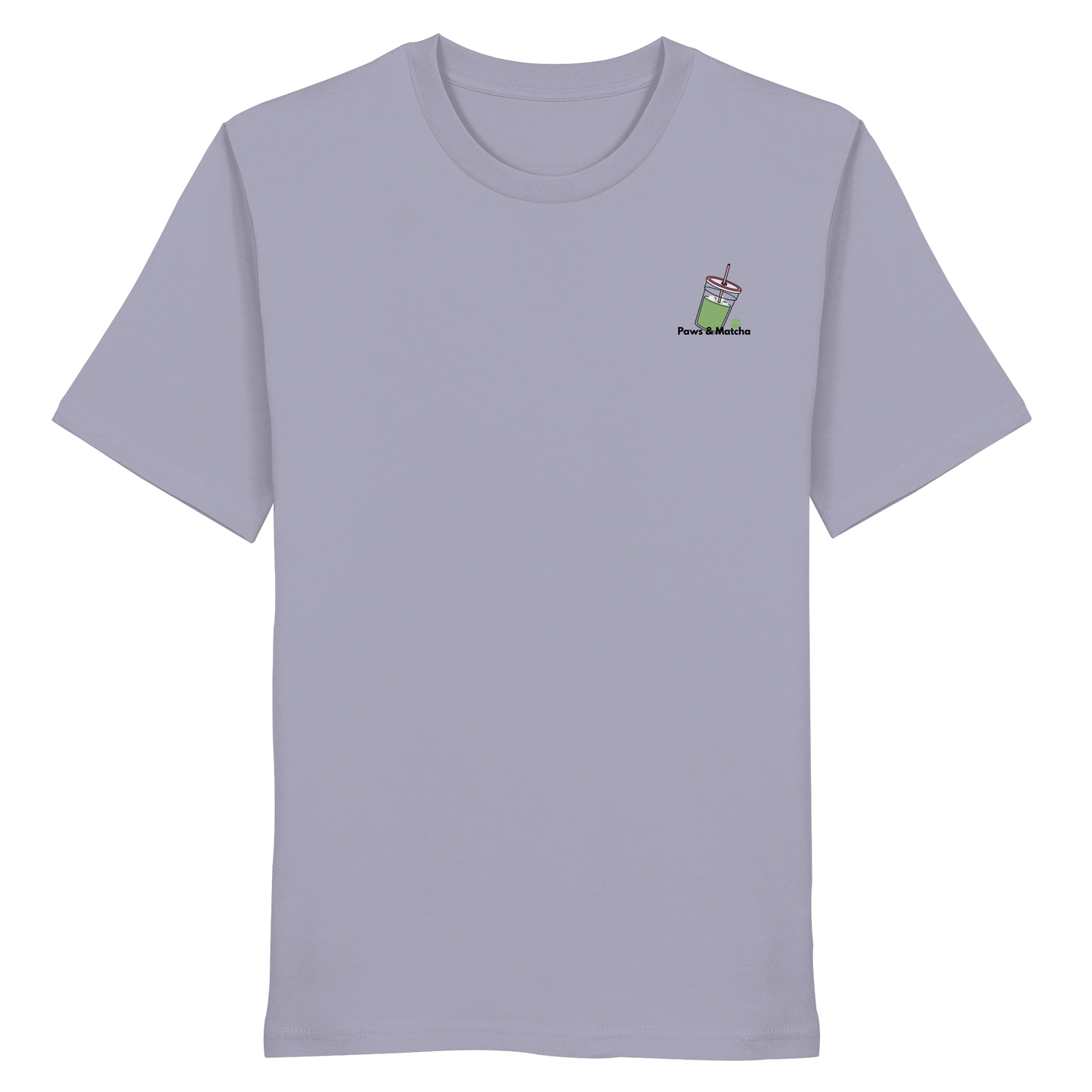 Personalisierbares Unisex T-Shirt "Paws & Matcha"