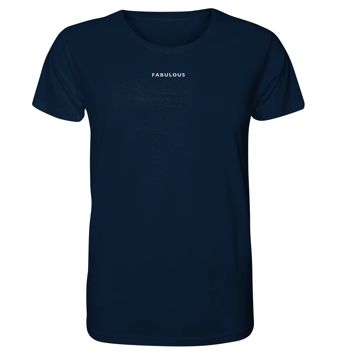 Besticktes Statement T-Shirt "FABULOUS" aus Bio-Baumwolle & recyceltem Garn (Weißer Schriftzug)