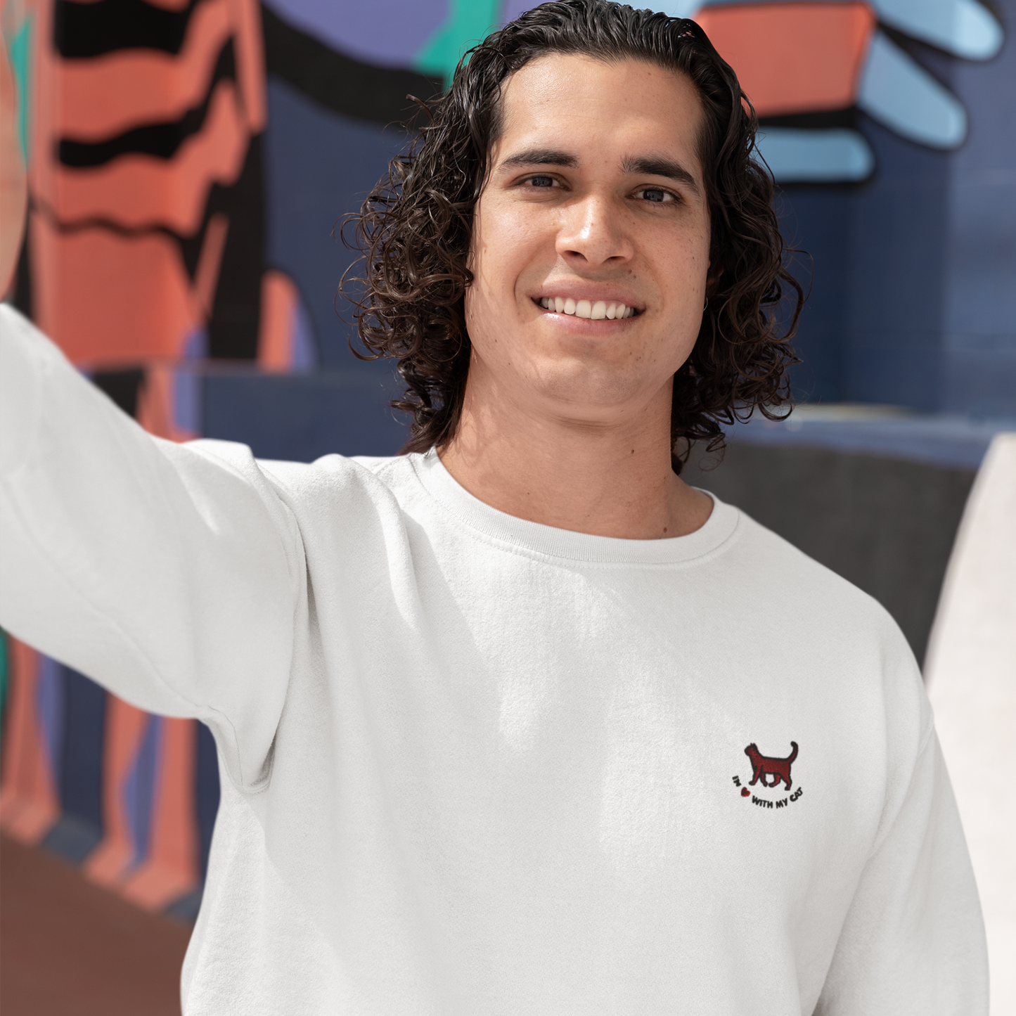sweatshirt-bestickt-katzenmotiv-boy