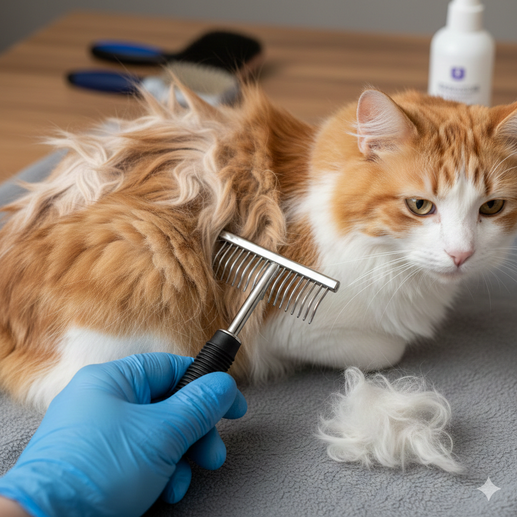 So entfernen Sie Verfilzungen aus dem Fell Ihrer Katze: Ein sanfter Ratgeber