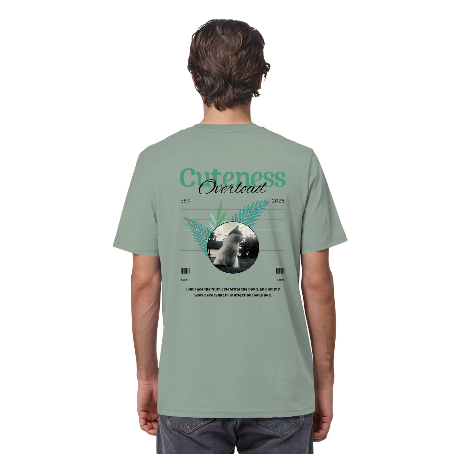 Personalisierbare T-Shirts mit Katze für Katzenfans