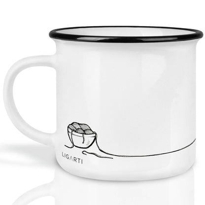 Tasse mit Katze aus Keramik "Pastakatze"
