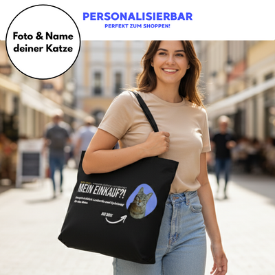 Shopping Bag Katzen Leckerli-Lieferservice Miezando personalisierbar