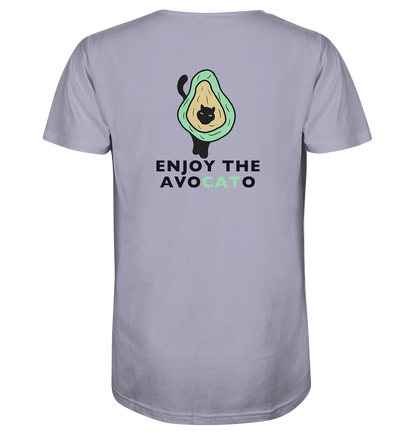 T-Shirt "Enjoy the Avocato" – in Bio-Qualität mit Avocado und Katze