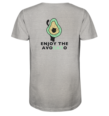 T-Shirt "Enjoy the Avocato" – in Bio-Qualität mit Avocado und Katze