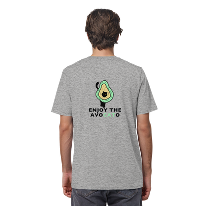 T-Shirt "Enjoy the Avocato" – in Bio-Qualität mit Avocado und Katze