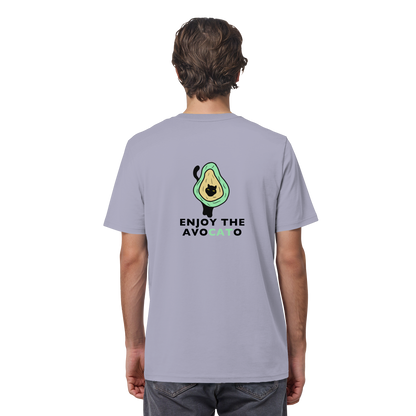 T-Shirt "Enjoy the Avocato" – in Bio-Qualität mit Avocado und Katze