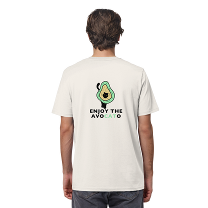 T-Shirt "Enjoy the Avocato" – in Bio-Qualität mit Avocado und Katze