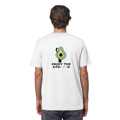 T-Shirt "Enjoy the Avocato" – in Bio-Qualität mit Avocado und Katze