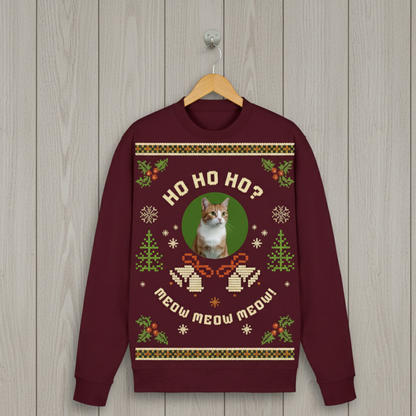 Christmas Sweater & Weihnachtspullover mit Katze oder einem anderen Haustier und Spruch