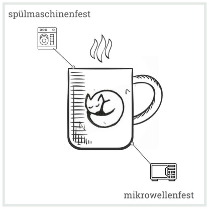 Tasse mit Katze aus Keramik "Pastakatze"