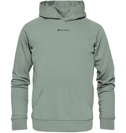 Hoodie bestickt mit Katze und Statement Spruch "Herrchen"