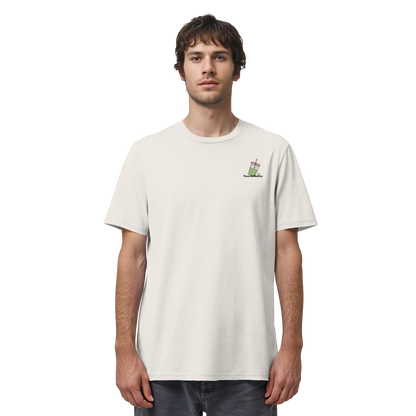 Personalisierbares Unisex T-Shirt "Paws & Matcha"
