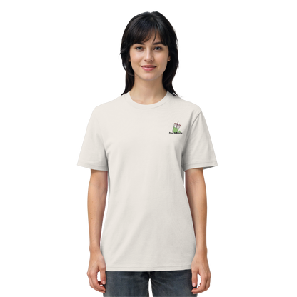 Personalisierbares Unisex T-Shirt "Paws & Matcha"
