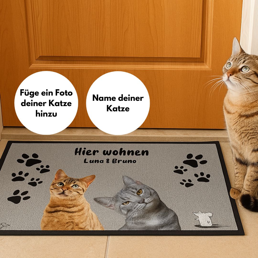personalisierbare-fussmatte-mit-katze