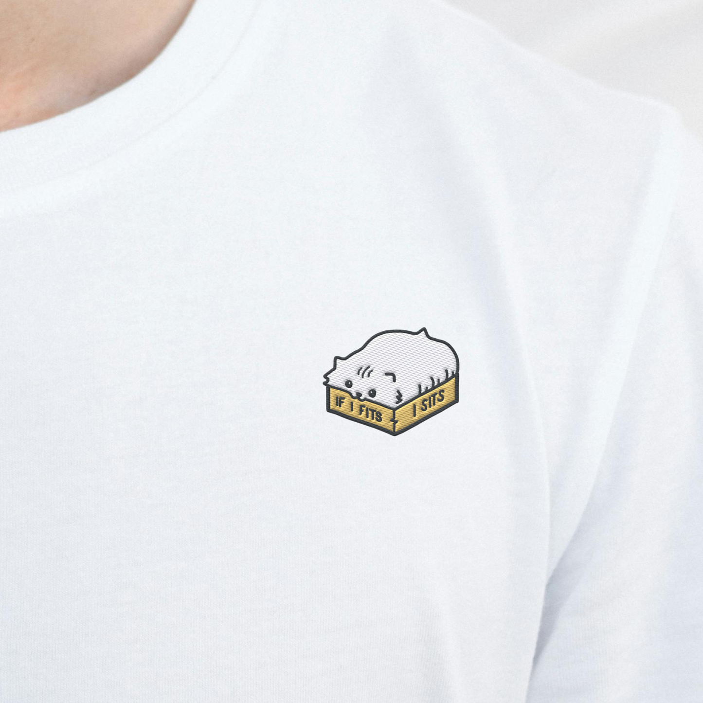katze-in-karton-besticktes-shirt