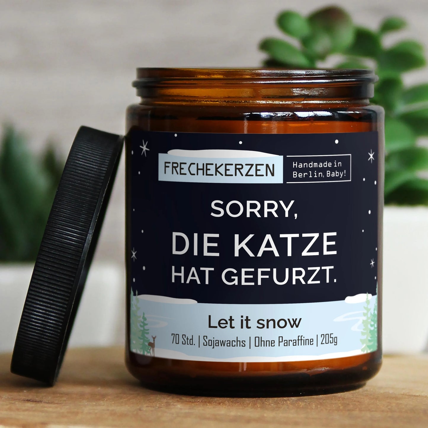 Nachhaltige Duftkerze mit Spruch | Sorry, die Katze hat gefurzt.