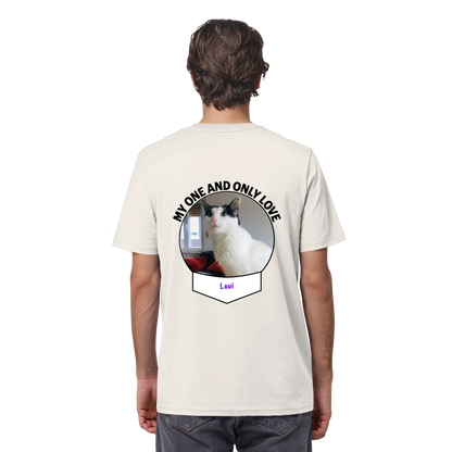 Personalisierbares T-Shirt mit Katze & Spruch "My One And Only Love" - Geschenkidee für Katzenfans