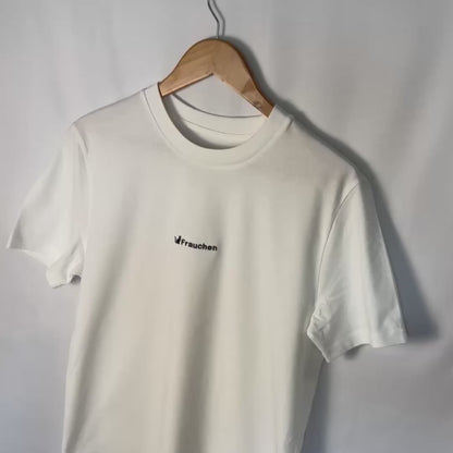 Besticktes T-Shirt mit Katze & Statement "Frauchen"